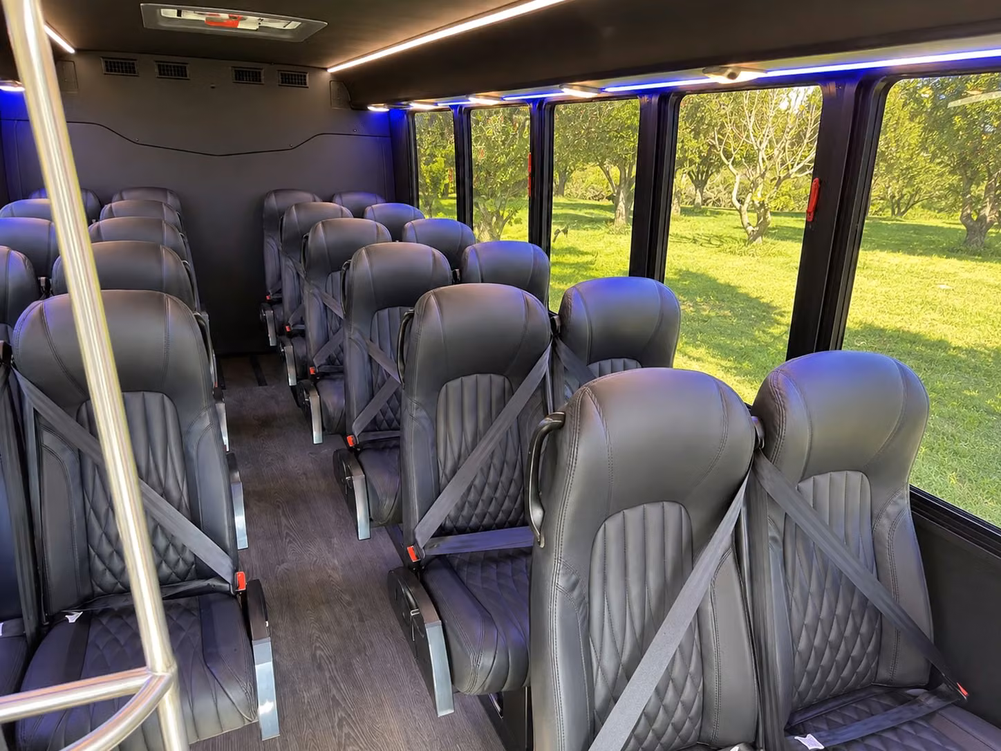 18 passenger minibus inside